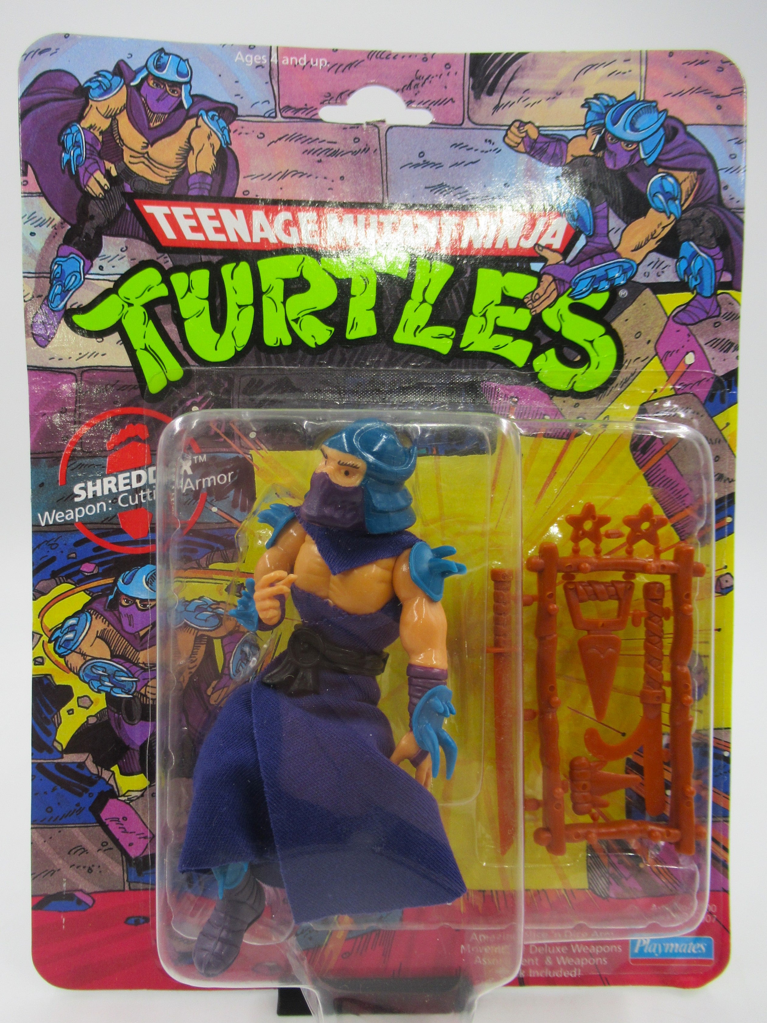 Teenage Mutant Ninja Turtles Shredder 4.5" Figure TMNTs - Playmates (1990)